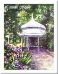 Adelaide Botanical Gardens Rotunda original miniature dollhouse painting watercolor artistjillian